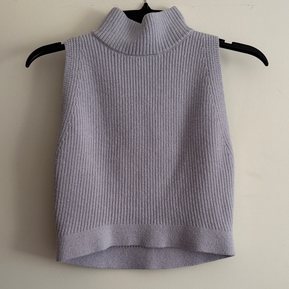 Zara Lavender Turtleneck Top